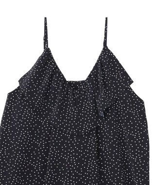 Green Parks フリルサロペット Dot Navy