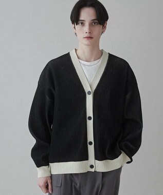 WEGO クリアライトリバーシブルカーディガン ホワイト