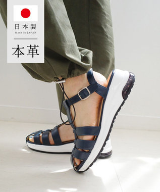 Pointer 日本製 本革グルカスポーツサンダル