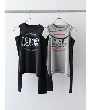 Green Parks ＥＧＯＩＳＴ　肩開きロゴ長袖プルオーバー Gray