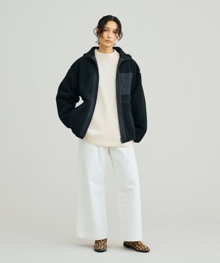 J.PRESS YORK STREET 【WOMEN】ウールカシミヤ ハイネックニット ホワイト系