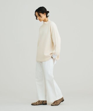 J.PRESS YORK STREET 【WOMEN】ウールカシミヤ ハイネックニット ホワイト系