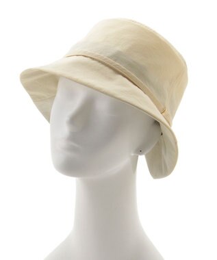 MOONBAT 【遮光100％/遮熱/UVカット】FURLA(フルラ)小ツバ 後ろ割れ バケットハット 帽子 無地 チャーム付き 手洗い可能/サイズ調整可能 ベージュ