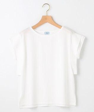 組曲 S ハシゴレースフレンチスリーブ カットソー ホワイト系