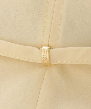 MOONBAT 【遮光100％/遮熱/UVカット】FURLA(フルラ)小ツバ 後ろ割れ バケットハット 帽子 無地 チャーム付き 手洗い可能/サイズ調整可能 ベージュ