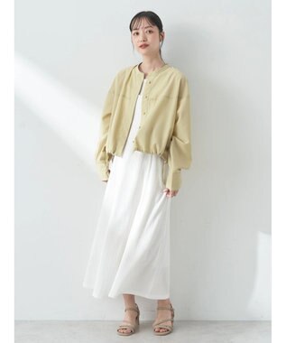 earth music&ecology シャツブルゾン Lime Green