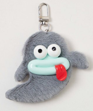 WEGO ミニぺろりんモンスターぬいぐるみキーホルダー グレー