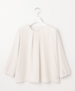 J.PRESS LADIES L ストレッチジョーゼット カットソー エクリュ系