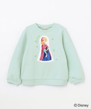 ANY KIDS 【Disney（ディズニー）】FROZEN / ミラクルスパンコール トレーナー ミント<アナ>