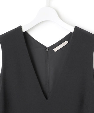 ICB  ウールライクストレッチ ジャンパースカート ブラック系