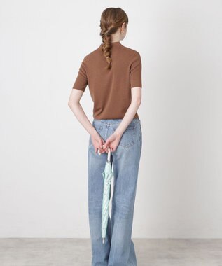 MOONBAT 【一級遮光/軽量】PAUL & JOE 晴雨兼用 日傘 長傘 ジプシー 総柄 ミントグリーン