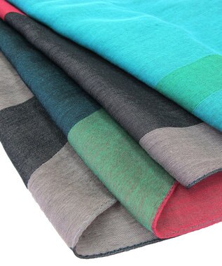 POLS コットンレイヤーストール ブラウン