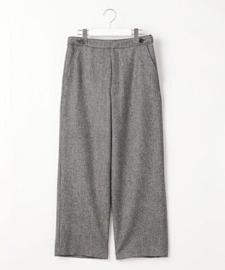 J.PRESS LADIES クラシカルツイード＆ヘリンボン セミワイド パンツ ブラック系5