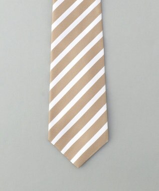 GOTAIRIKU GOTAIRIKU別注【日本製】シルク ネクタイ_ストライプ柄 ベージュ系1