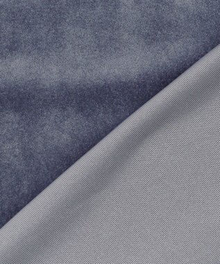 UNFILO ストレッチ ベロアロンT ブルーグレー