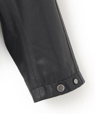 JOSEPH HOMME ライトラムナッパレザー　フードブルゾン ブラック系