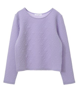 Green Parks シアーポコポコプルオーバー Purple