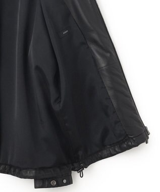 JOSEPH HOMME ライトラムナッパレザー　フードブルゾン ブラック系