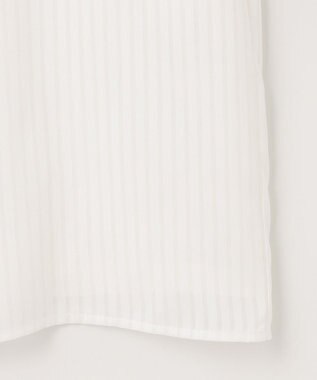 J.PRESS LADIES L シャドーストライプ ボウタイ カットソー ホワイト系1