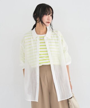 Green Parks サイドタックプルオーバー Lime Green