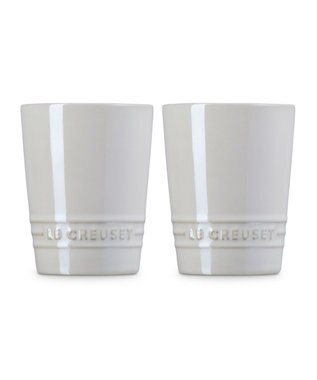 YAMATO テーブル＆キッチン 【ル・クルーゼ】ペア・ショート・タンブラー  ホワイトラスター ホワイト
