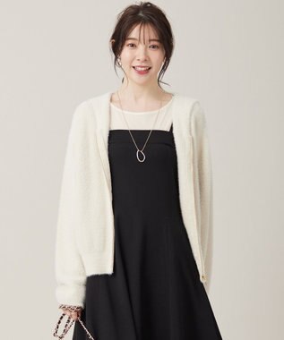 ANY SIS L 【洗える】シャギーニット パーカー