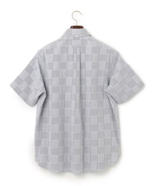 J.PRESS MEN 【クールマックス】パッチワークサッカー プルオーバー ネイビー系9