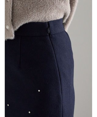 Te chichi ビジューデザインナロースカート《2025winter catalog item》 ネイビー