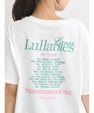 earth music&ecology ツアープリントＴシャツ Off White