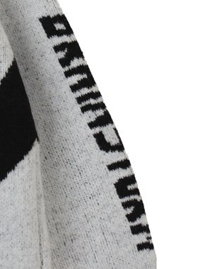 WEGO 配色スポーツグラフィックフラッフィーニットプルオーバー ホワイト