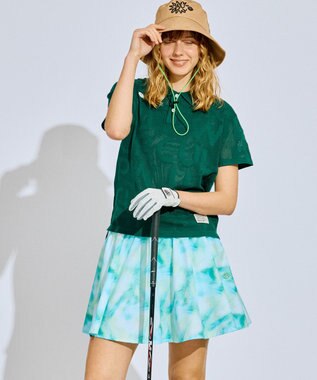 PW CIRCULUS 【ペチパンツ付】【WOMEN】タイダイ フレアスカート ゴルフウェア レディース ブルー系5