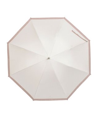 MOONBAT 【遮光/晴雨兼用日傘】LANVIN COLLECTION (ランバン コレクション)グログランリボン バイカラー 遮熱 UV 長傘 モカブラウン