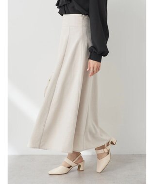 earth music&ecology バックレースアップスカート Ivory