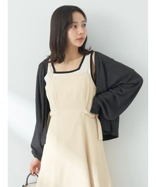 earth music&ecology シアーカーディガン Black