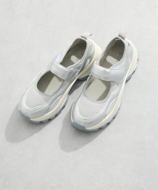 Green Parks ＲＵＰＩＳ．　厚底ベルトスニーカー Silver