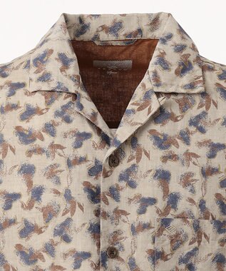 JOSEPH ABBOUD MOUNTAIN 【SPACE】OGアロハリーフ シャツ ダークブラウン系5