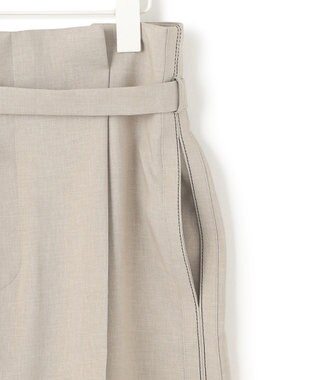 ICB L 【WEB＆一部店舗限定】 SerikaWorsted ワイドパンツ ベージュカーキ系