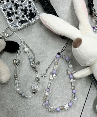 WEGO ビーズストラップキーホルダーC 柄8