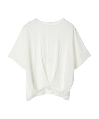 Green Parks 裾タック表面カットプルオーバー Off White