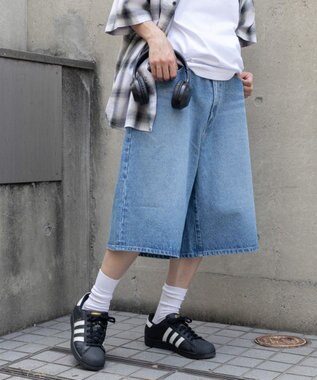 WEGO SUPERBAGGYDENIMSHORTS デニム淡色