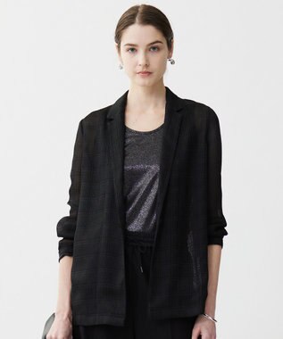 スクエアチェックレノクロス レースジャケット