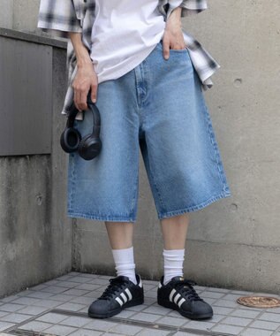 WEGO SUPERBAGGYDENIMSHORTS デニム淡色