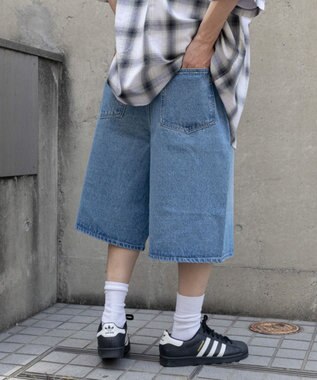 WEGO SUPERBAGGYDENIMSHORTS デニム淡色