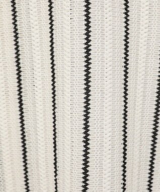 AMERICAN HOLIC メッシュ半袖ブラウス Stripe