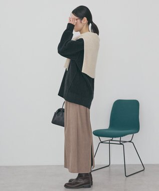 AMERICAN HOLIC 【選べる丈】モールニットプルオーバー Black