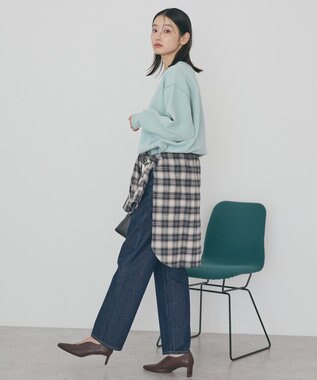 AMERICAN HOLIC 【選べる丈】モールニットプルオーバー Mint