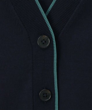 Paul Smith 【洗える】ストライプ カフス カーディガン ネイビー