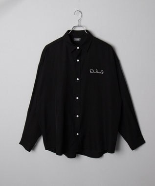 WEGO アムンゼンワンポイントBIGシャツ（LS） ブラック