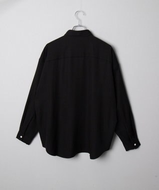 WEGO アムンゼンワンポイントBIGシャツ（LS） ブラック