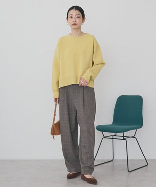 AMERICAN HOLIC 【選べる丈】モールニットプルオーバー Mustard